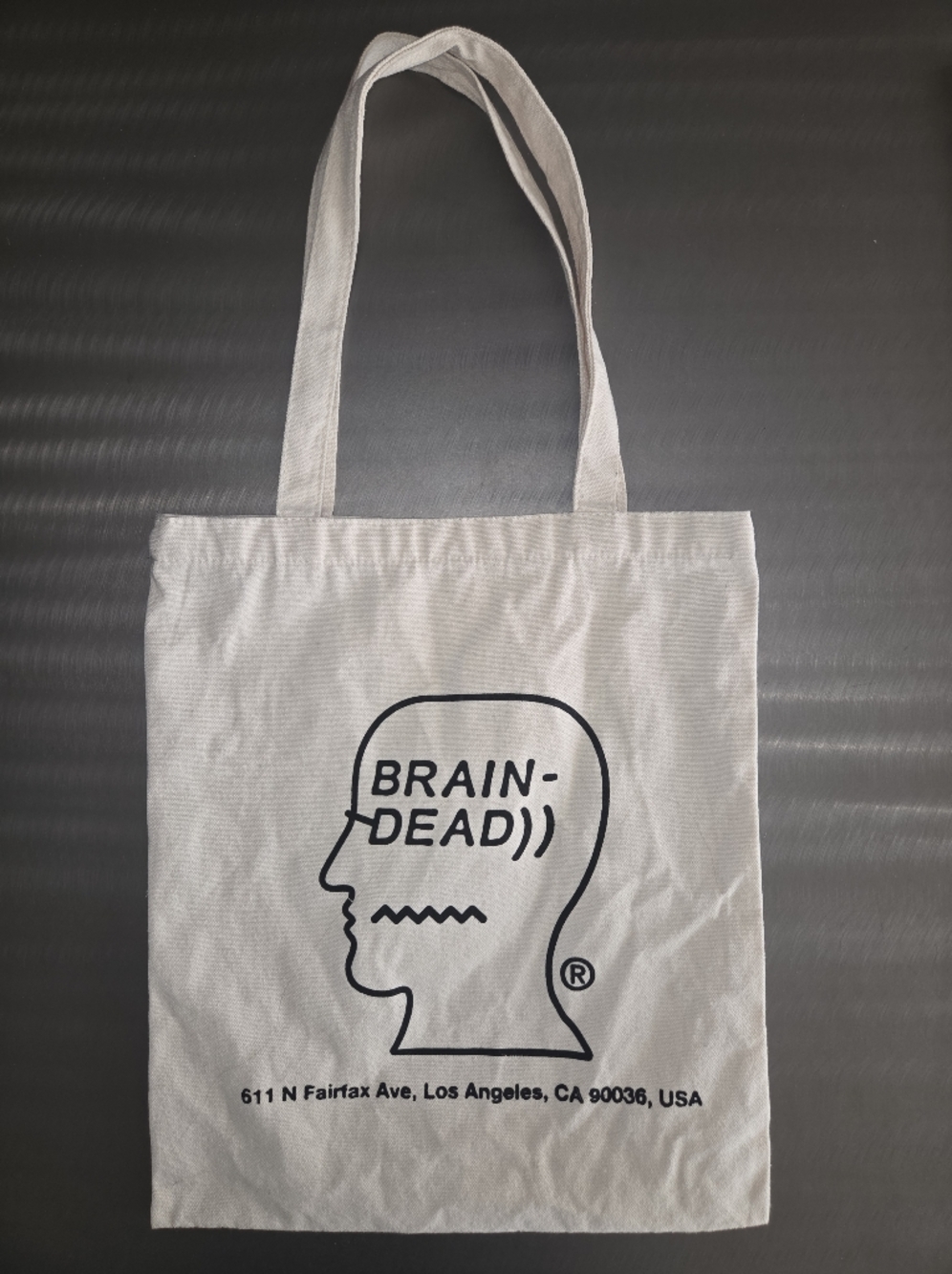 Brain Dead Canvas Tote Bag Graphic Streetwear Los Angeles Rare Shopper